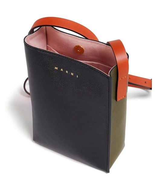 Marni Black Nano Museo Soft Shoulder Bag