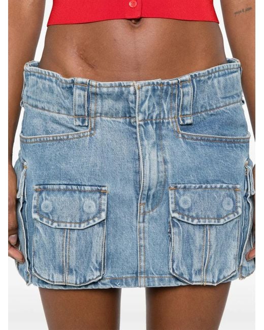 Alexander Wang Blue Cargo Pocket Skirt