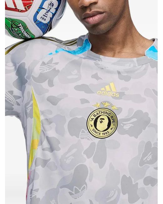 Adidas White X A Bathing Ape Teamgeist T-Shirt for men