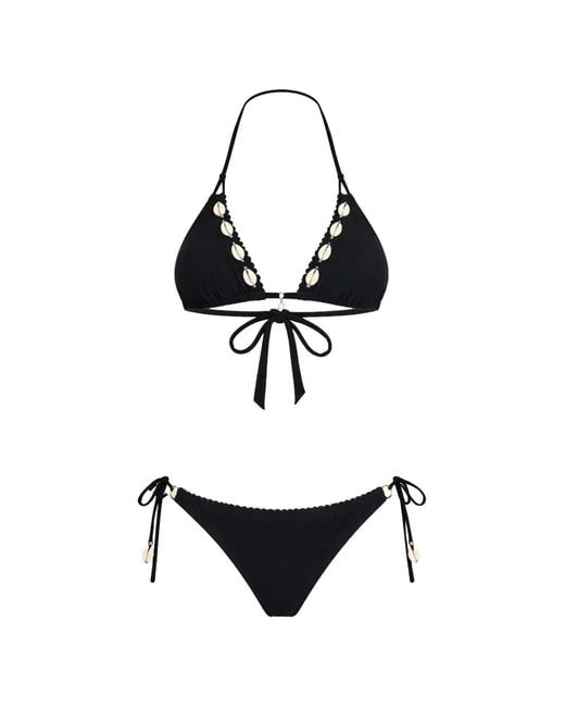 Banana Moon White Shell-Detail Bikini