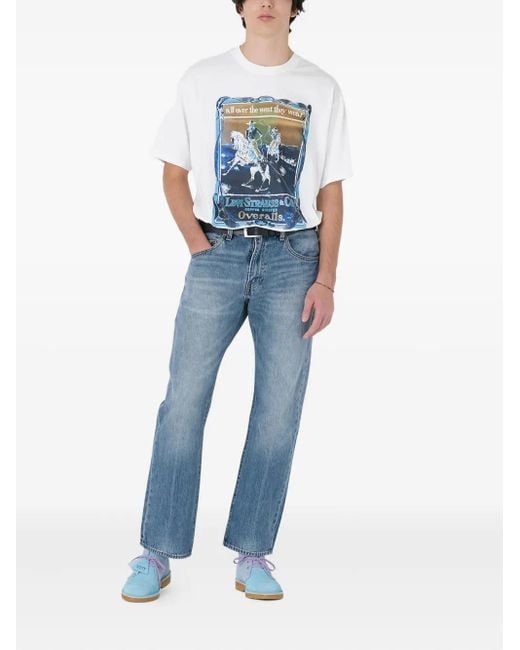 Levi's White Graphic T-Shirt for men