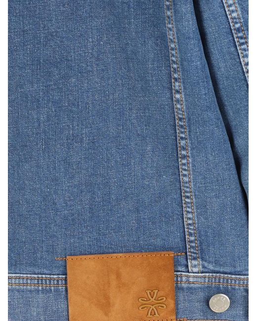 Jacob Cohen Blue Buttoned Denim Jacket for men