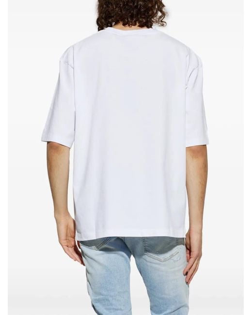 DSquared² White Graphic-Print T-Shirt for men
