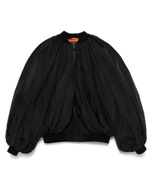 Balenciaga Gedrapeerd Bomberjack in het Black