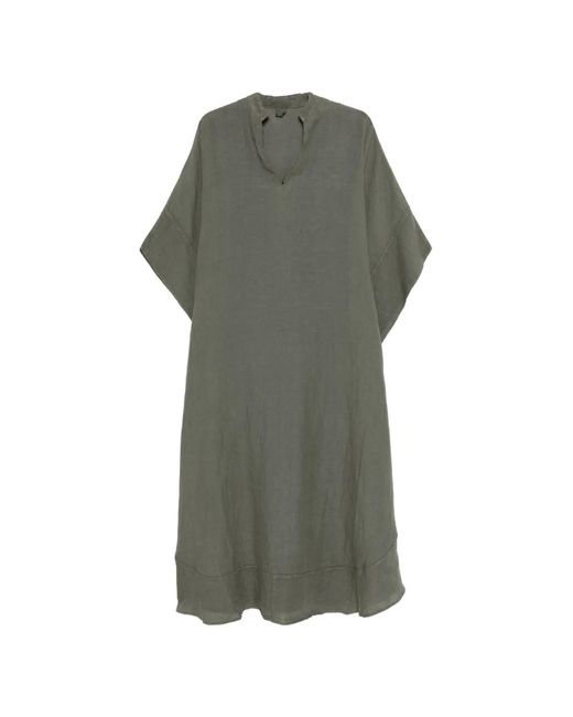 chinese dress ladies V Neck Midi Dress 120% LINO - Shop Online at BEIGE main image 0
