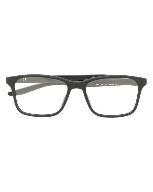 Nike Brown Square-Frame Glasses