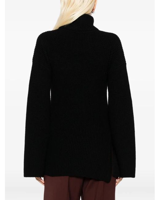 Totême Black Turtleneck Sweater