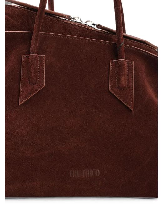 The Attico Brown Medium La Passeggiata Shoulder Bag