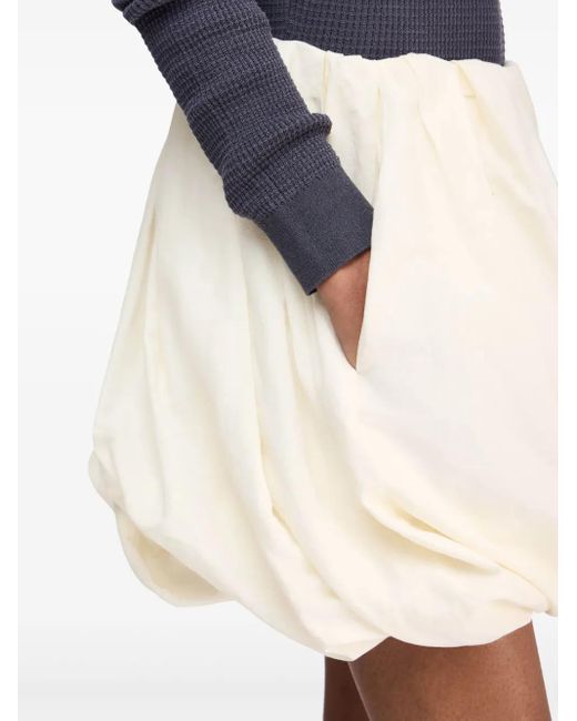 J.W. Anderson Natural Rolled Mini Skirt