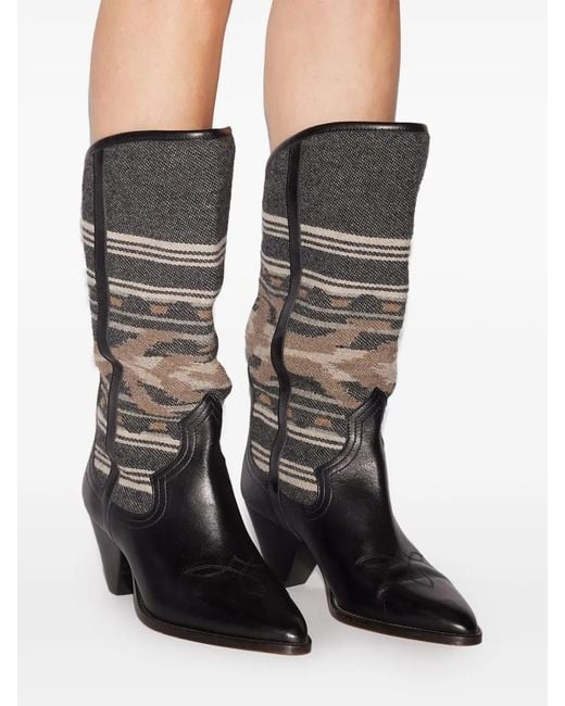 Isabel Marant Black 60Mm Lijita Boots