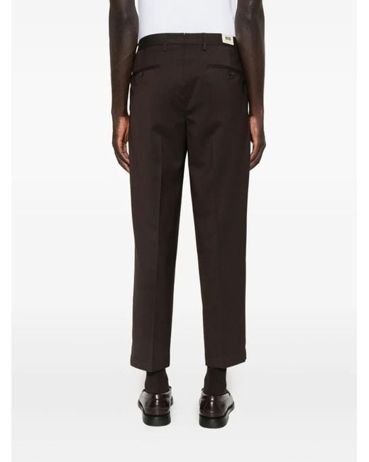 Briglia 1949 Gray Portobello Pleated-Front Trousers for men