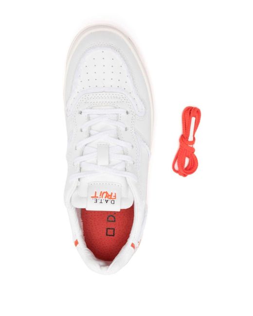 Date White Court Cherry-embroidery Sneakers