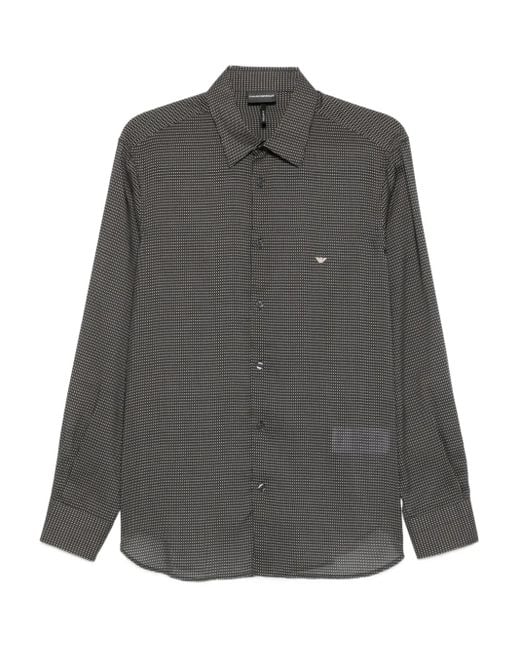 Camisa de manga larga Emporio Armani de hombre de color Gray