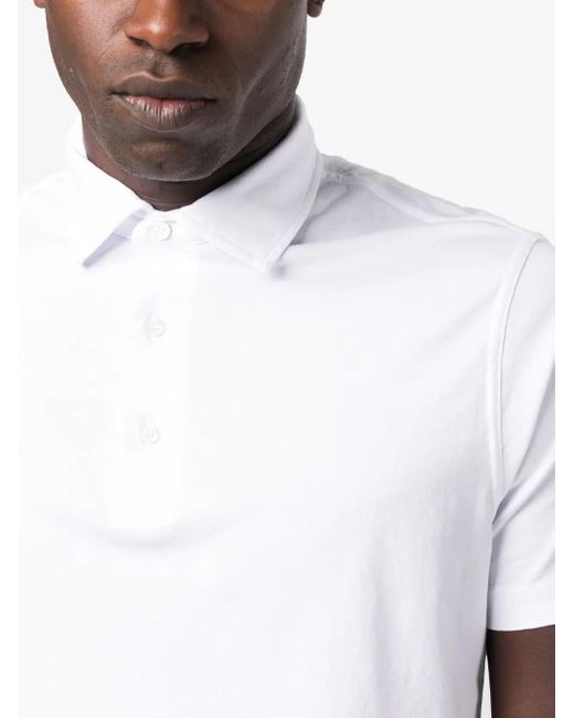 Polo Liso Aspesi de hombre de color White