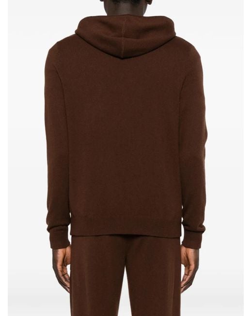 Bompard Brown Hooded Hoodie for men