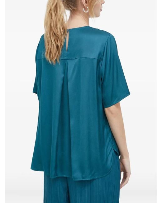 Samsøe & Samsøe Blue Pleated Blouse