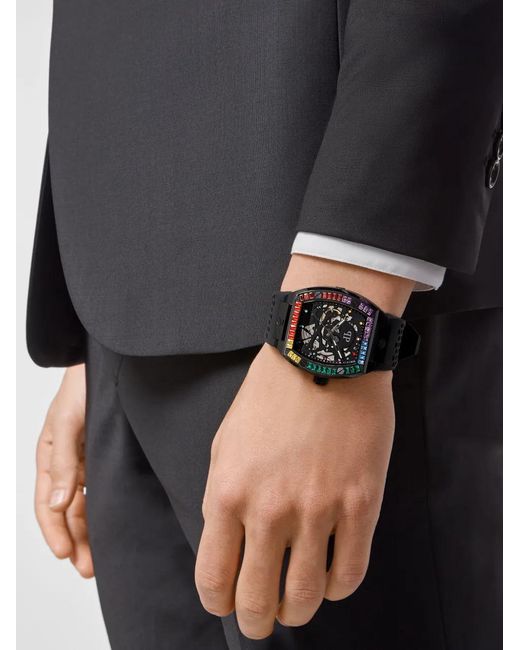 Philipp Plein Black The $Keleton 44Mm Watch