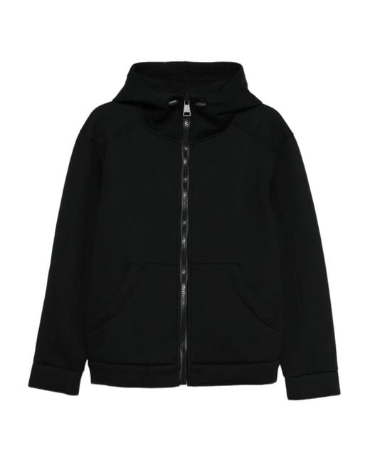 Dondup Black Hooded Zip-Up Jacket for men