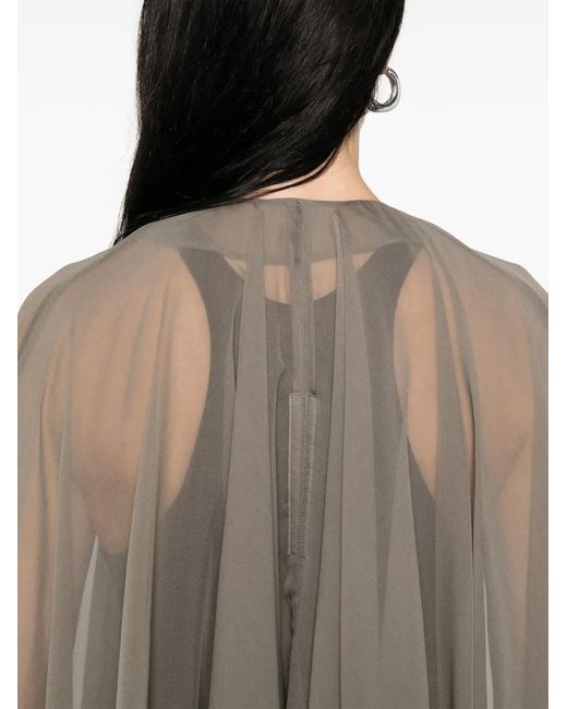 Rick Owens Gray Luxor Cape