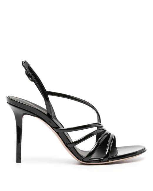 Le Silla Metallic Scarlet 105mm Patent-leather Sandals
