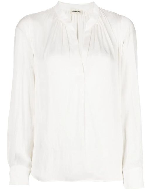 Zadig & Voltaire White Tink Satin Perm