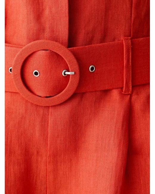 ViCOLO Red Belted Halterneck Playsuit
