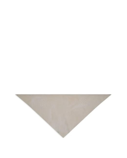 Scha White Giulietta Polka-Dot Bandana