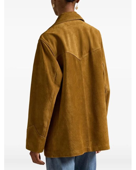 Polo Ralph Lauren Multicolor Veste En Daim À Poches À Rabat