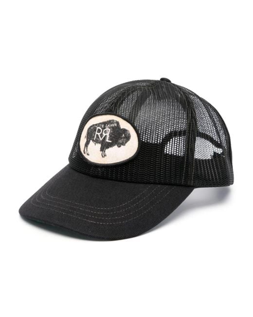 RRL Black Buffalo-patch Trucker Cap for men