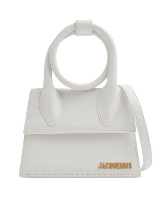Jacquemus White The Knot Chiquito Tote Bag