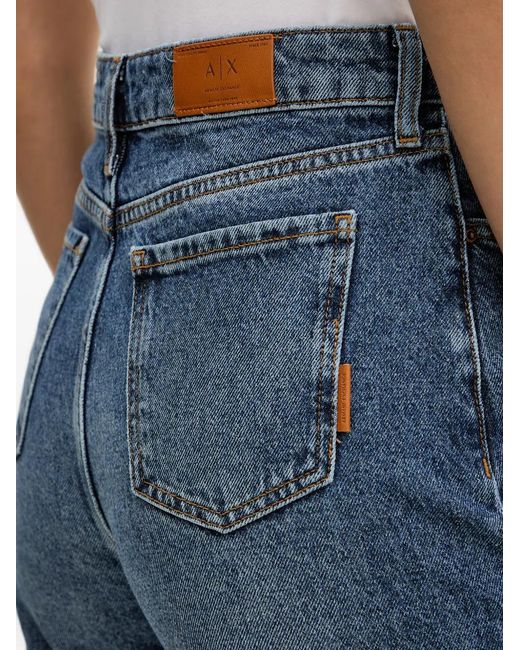 ARMANI EXCHANGE Blue Logo-Patch Jeans