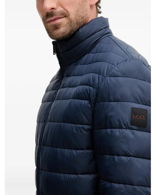 Boss Gesteppte Jacke in Blue für Herren