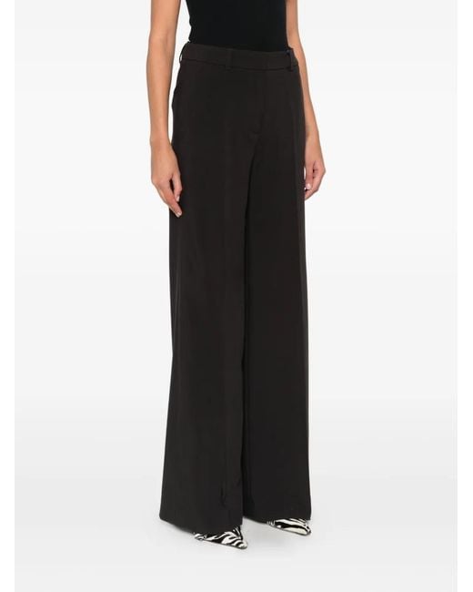Seductive Black Welt-Pocket Trousers