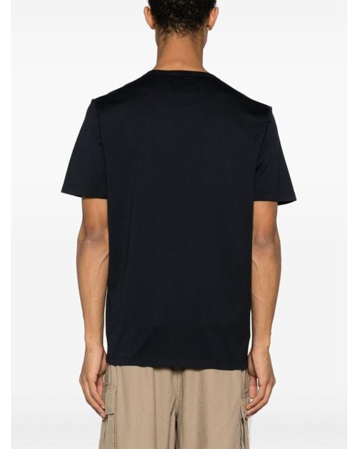 C P Company Black 70/2 Mercerized Jersey T-Shirt for men