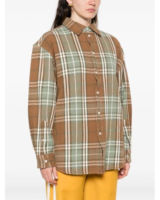 6397 Natural Big Check Button-Down Shirt