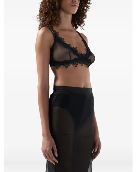 Gcds Black Lace Bralette Bras