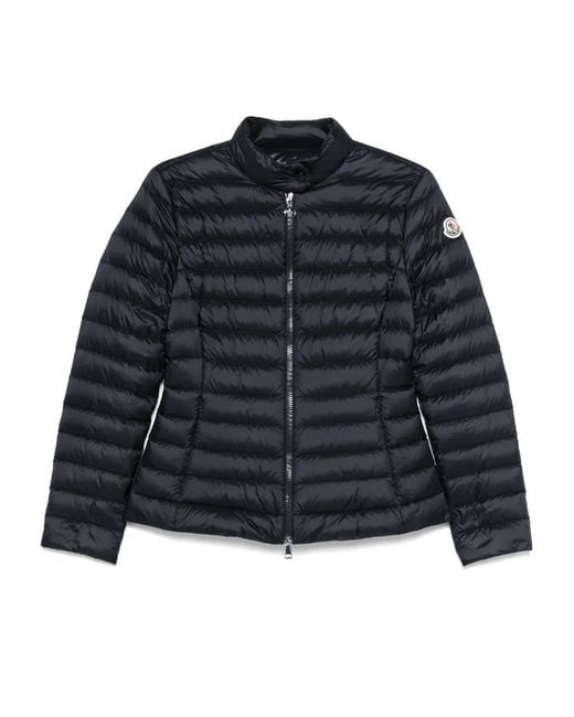 Moncler Igelle Gewatteerd Jack Met Rits in het Blue