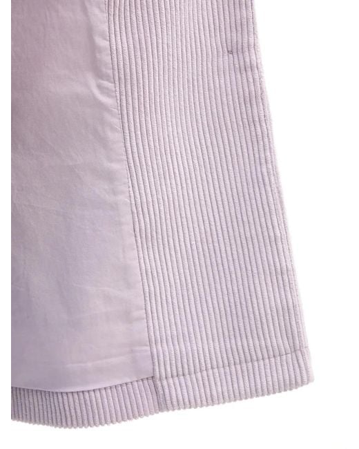 Benetton Gray Corduroy Buttoned Top
