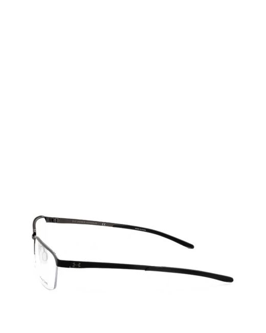 Under Armour White Half-Rim Rectangle-Frame Glasses for men