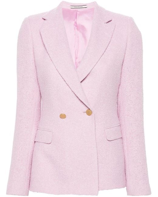 Tagliatore Pink J-Albar Double-Breasted Blazer