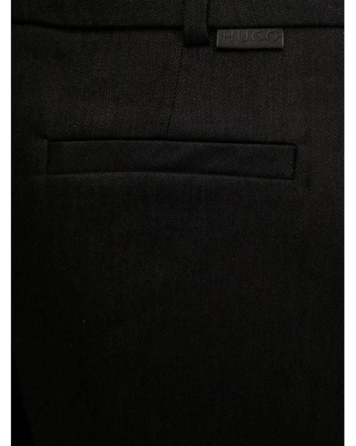 HUGO プリーツ パンツ Black