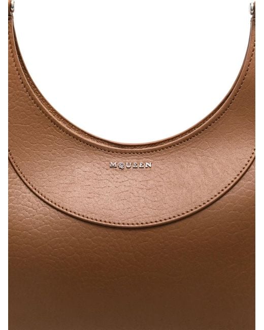 McQueen Brown Cross-Bar Tote Bag