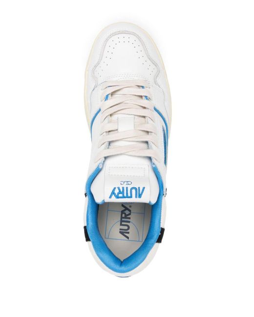 Autry White Clc Leather Sneakers for men