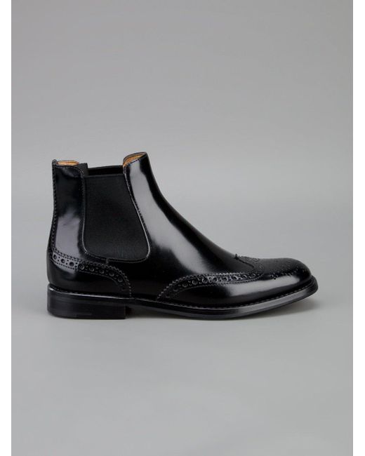church's black chelsea boots