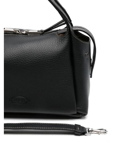 Tod's Black T Timeless Tote Bag