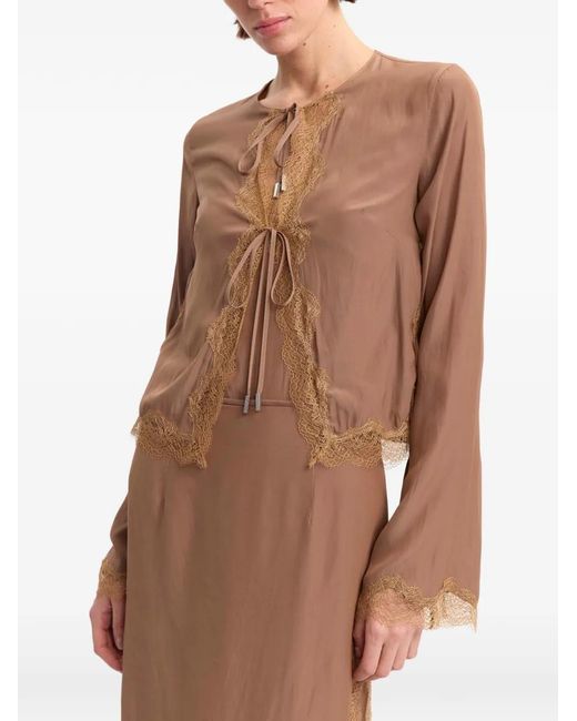 16Arlington Brown Filipa Cardigan