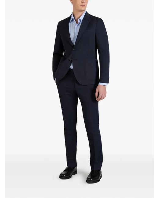 Slowear Blue Single-Breasted Blazer for men