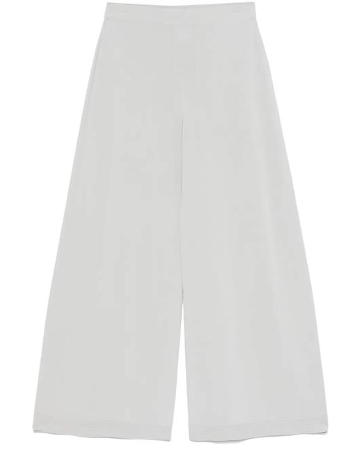 D.exterior White Cropped Trousers