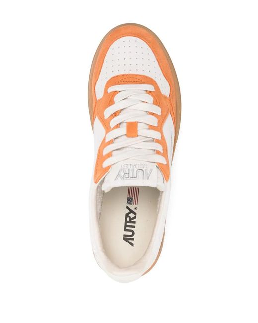 Autry Pink Medalist Sneakers