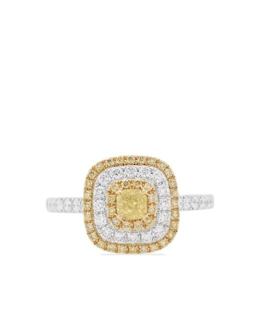 HYT Jewelry Metallic Diamond Cocktail Ring